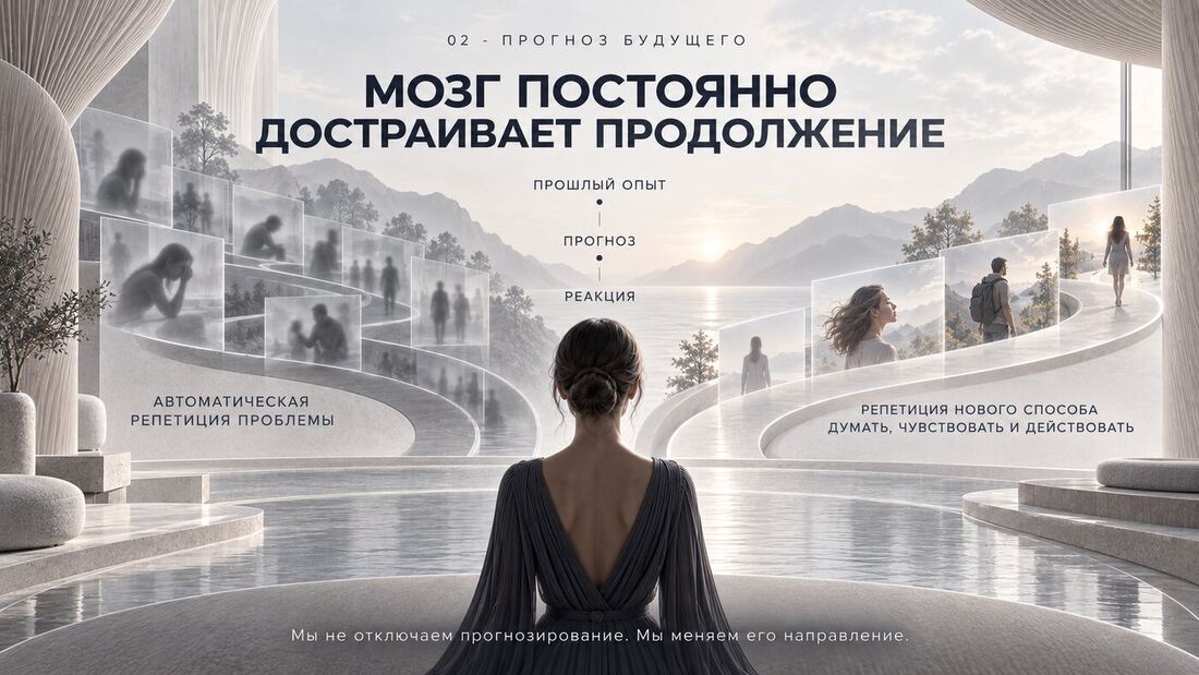 Мозг постоянно достраивает продолжение событий