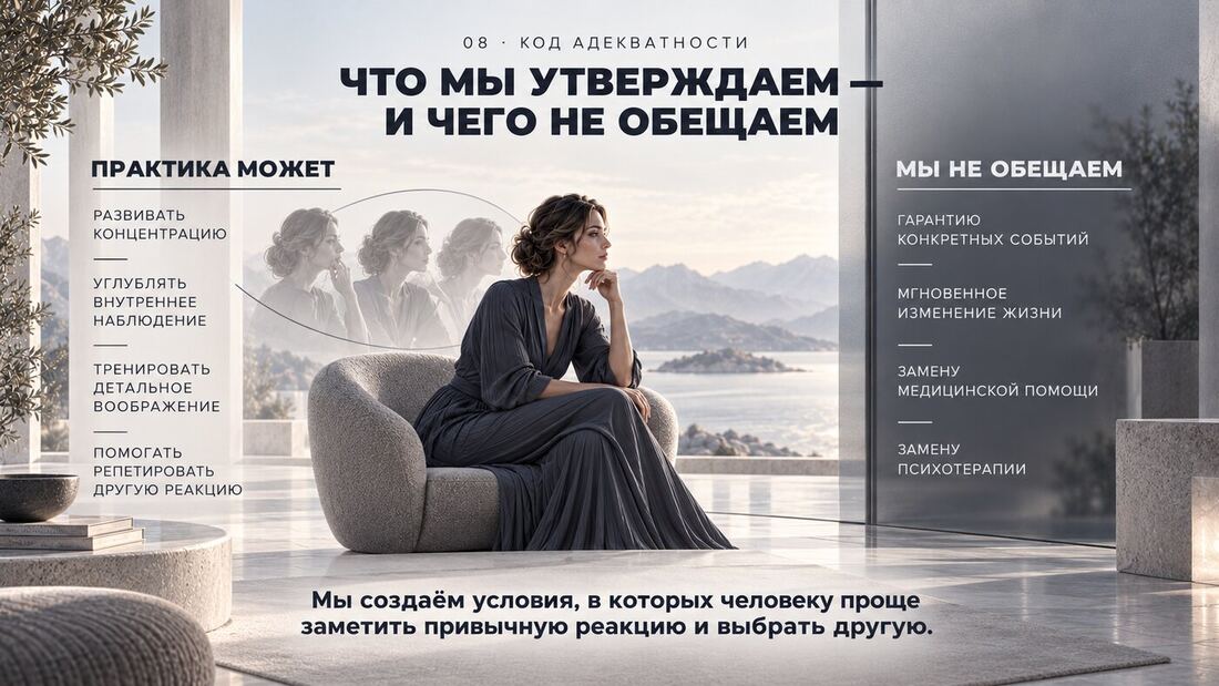 Что мы утверждаем и чего не обещаем